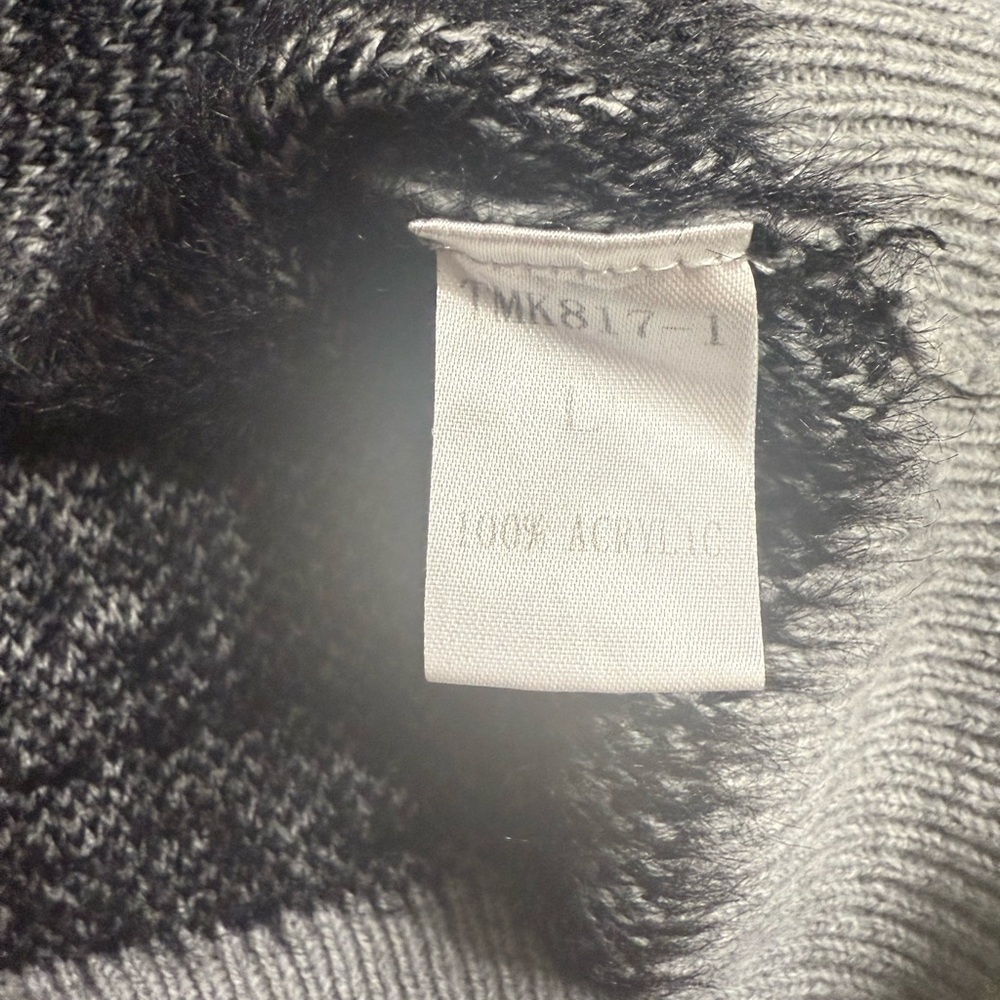 THML Heather Gray Sweater with Black Bolt Design - Picture 4 of 5